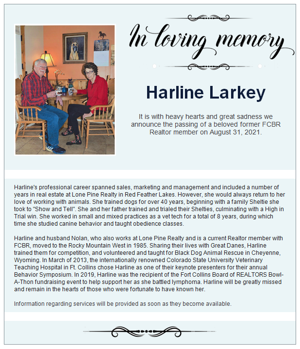 Memorial for Harlene Larkey